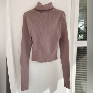 Zara ribbed turtleneck sweater
